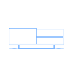 Furniture Benches Lax Storage Bench Contour Svg Vector, Free Vectors File